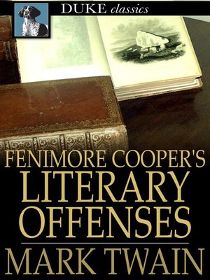 cover image of Fenimore Cooper's Literary Offenses